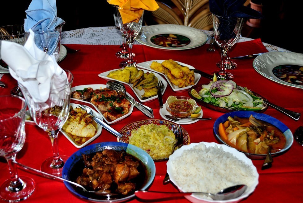 Creole dishes prepared in the traditional way