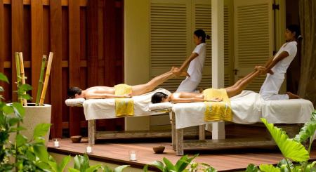 massage en couple seychelles spa