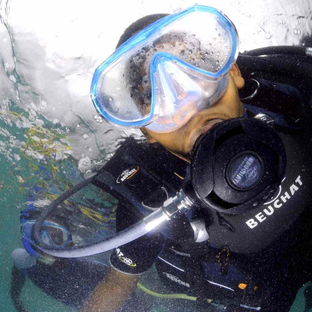 Seychellen Tauchen Blaues Meer