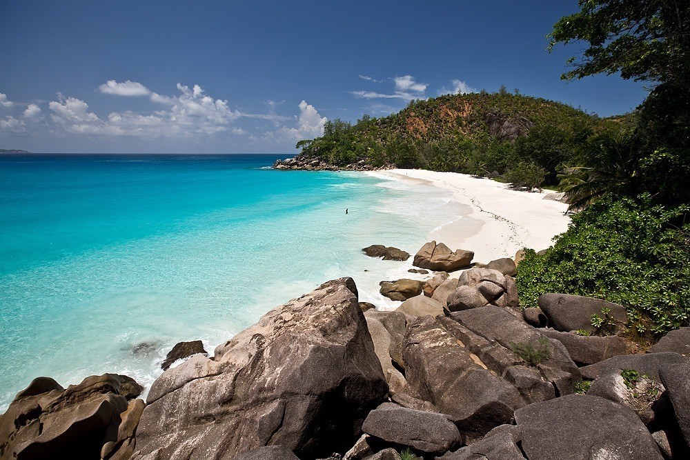 Praslin Strände Seychellen
