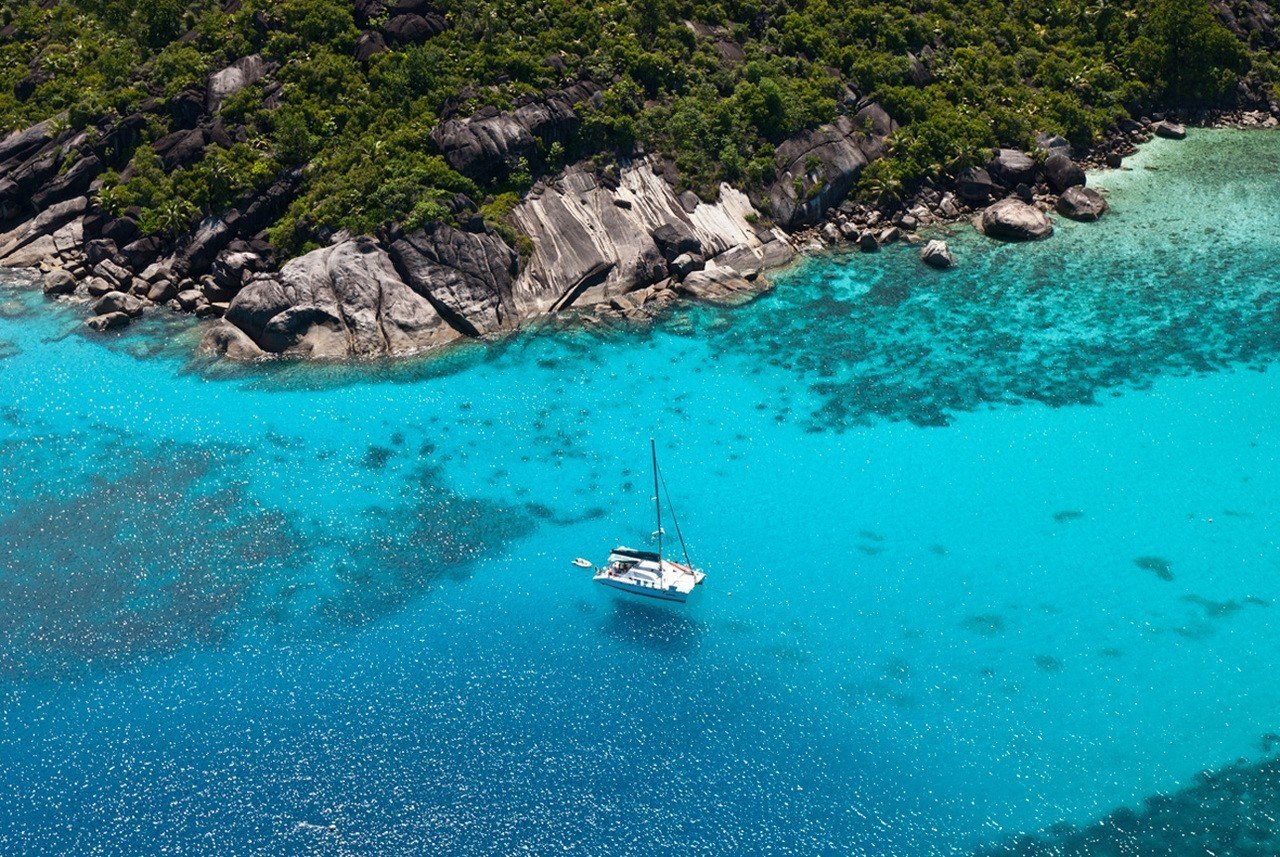 Mahe Island Aerial shot