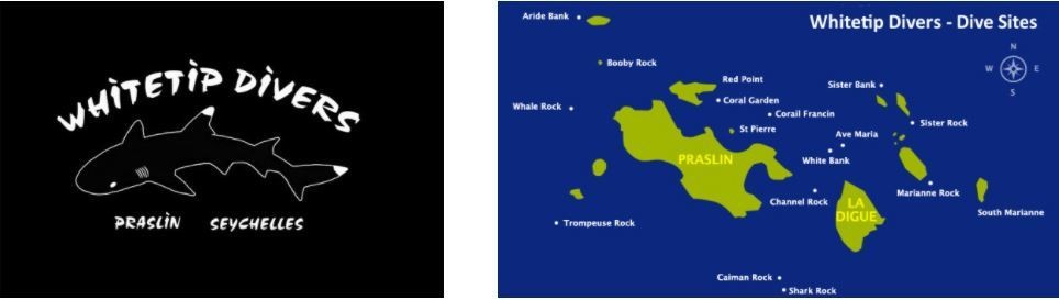 dive map Praslin